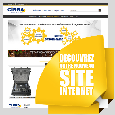 Une nouvelle interface pour le site cirrapackaging