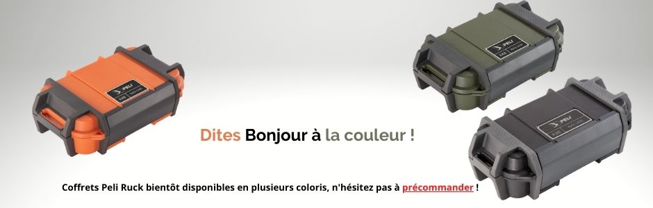 Coffrets Peli Ruck bientt disponibles en plusieurs coloris, n'hsitez pas  prcommander !