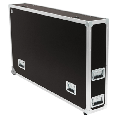 FLIGHT CASE 2 ROULETTES D'ANGLES 1 LCD (1031-1350 x 60 x 750 m) 