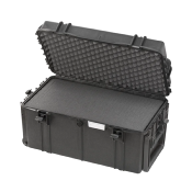 VALISE MAX 0630 NOIRE AVEC MOUSSE + ROULETTES