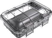 MICRO CASE PELI NOIRE M40 ETANCHE AVEC COUVERCLE TRANSPARENT