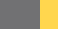 Mallette Grand Volume gris fermoires jaunes