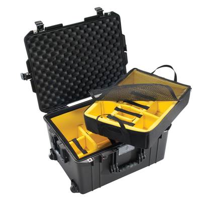 VALISE PELI AIR 1607 + KIT CLOISONS + MOUSSE ALVEOLEE