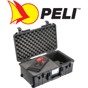 VALISE PELI™ CASE1510 NOIRE AVEC MOUSSE PREDECOUPEE + TREKPAK