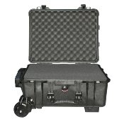 VALISE PELICASE 1560MOB AVEC MOUSSE PREDECOUPEE + TROLLEY